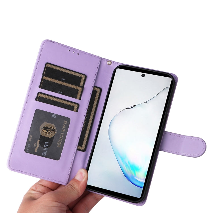 For Samsung Galaxy Note10+ Diamond Lattice Leather Flip Phone Case