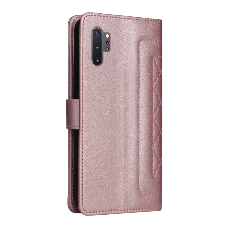 For Samsung Galaxy Note10+ Diamond Lattice Leather Flip Phone Case