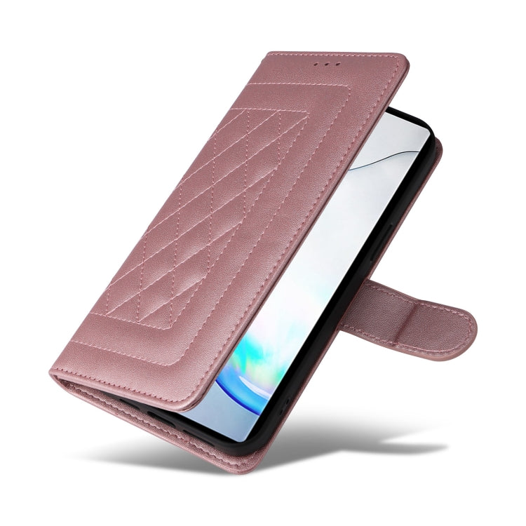 For Samsung Galaxy Note10+ Diamond Lattice Leather Flip Phone Case