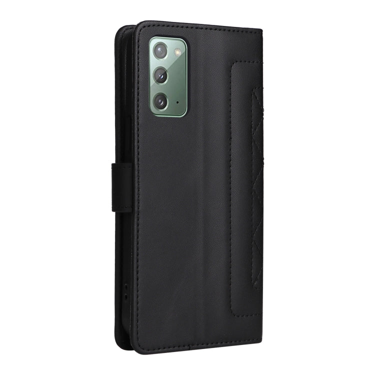 For Samsung Galaxy Note20 Diamond Lattice Leather Flip Phone Case