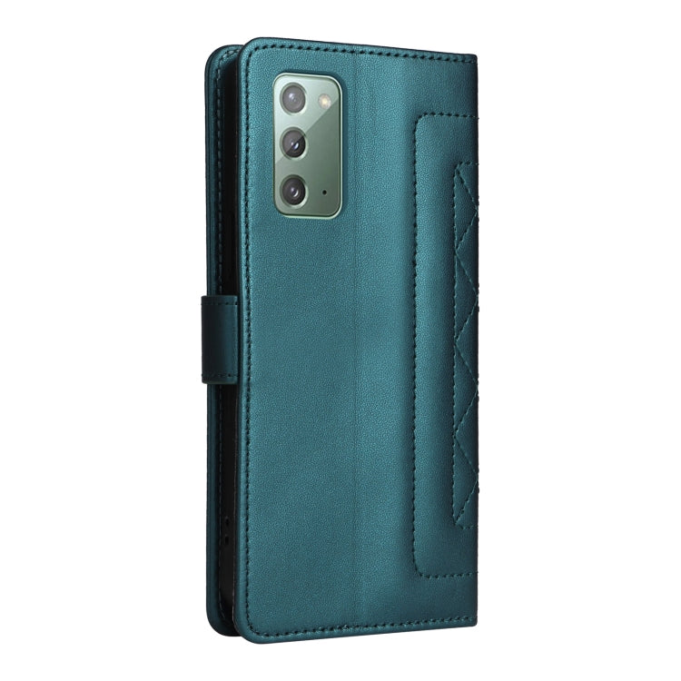 For Samsung Galaxy Note20 Diamond Lattice Leather Flip Phone Case