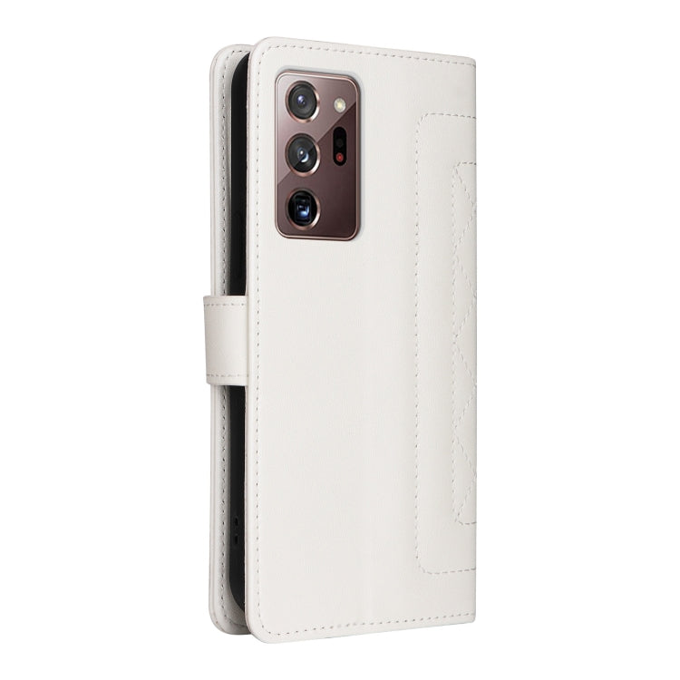 For Samsung Galaxy Note20 Ultra Diamond Lattice Leather Flip Phone Case