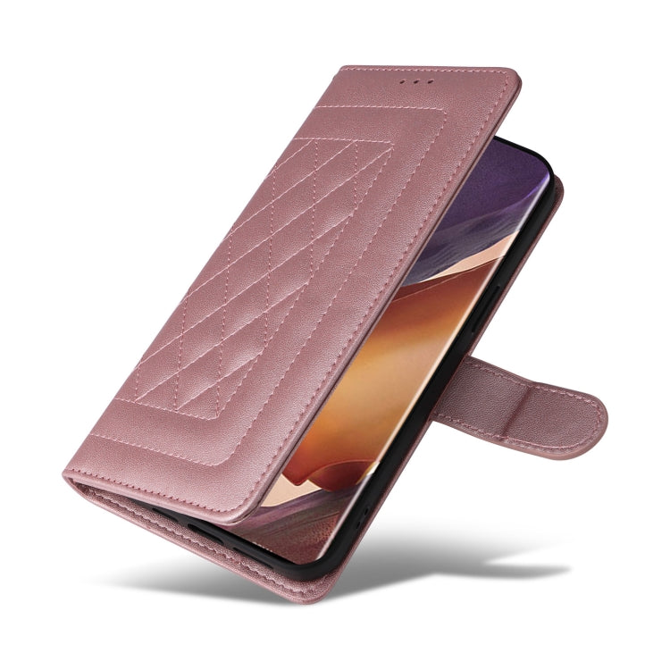 For Samsung Galaxy Note20 Ultra Diamond Lattice Leather Flip Phone Case