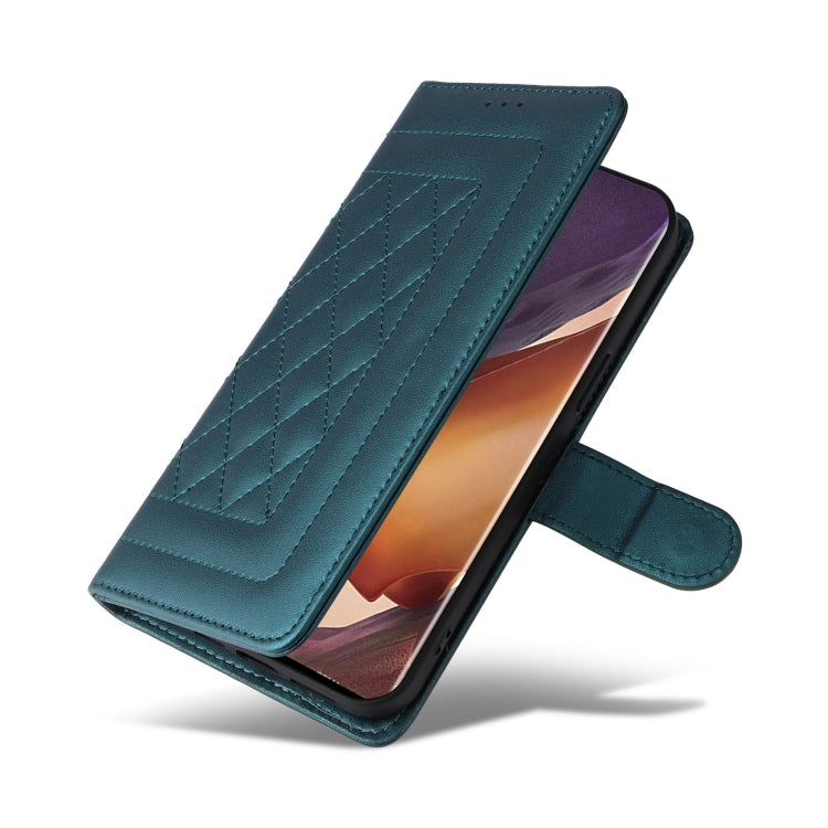 For Samsung Galaxy Note20 Ultra Diamond Lattice Leather Flip Phone Case