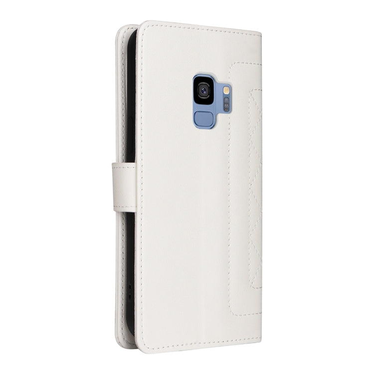 For Samsung Galaxy S9 Diamond Lattice Leather Flip Phone Case