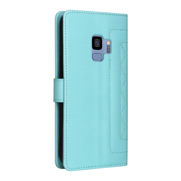 For Samsung Galaxy S9 Diamond Lattice Leather Flip Phone Case