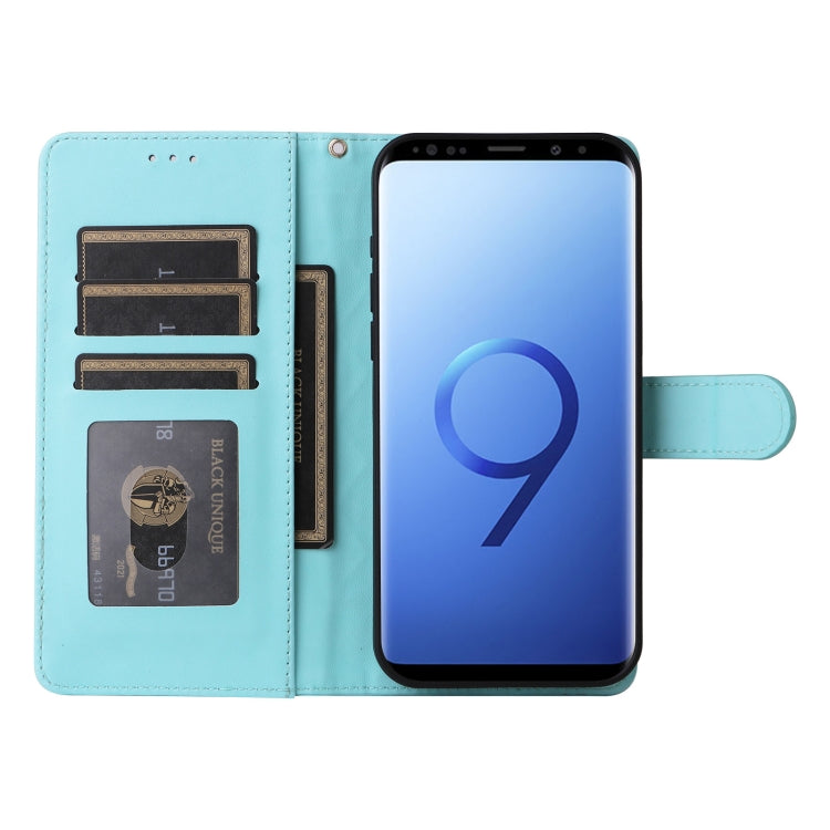 For Samsung Galaxy S9 Diamond Lattice Leather Flip Phone Case