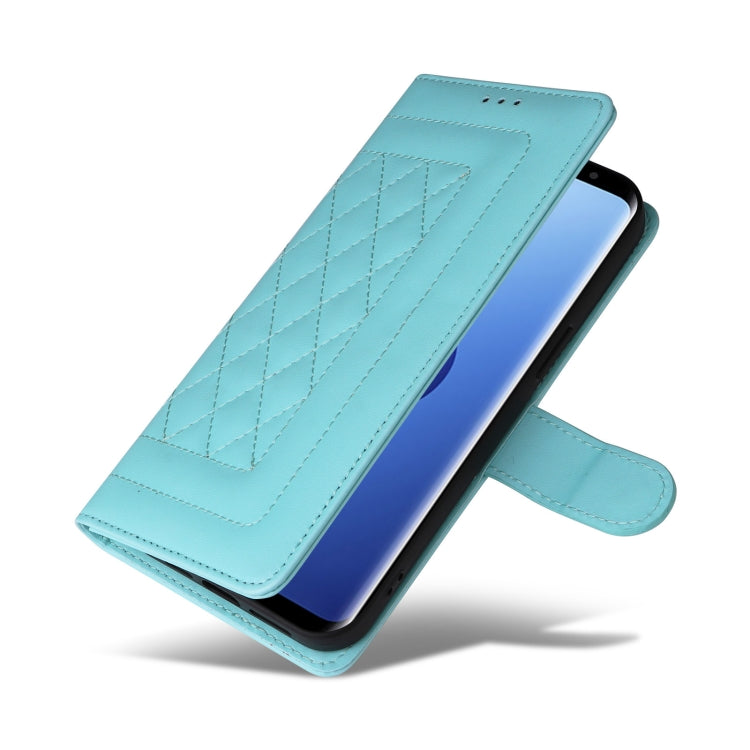 For Samsung Galaxy S9 Diamond Lattice Leather Flip Phone Case