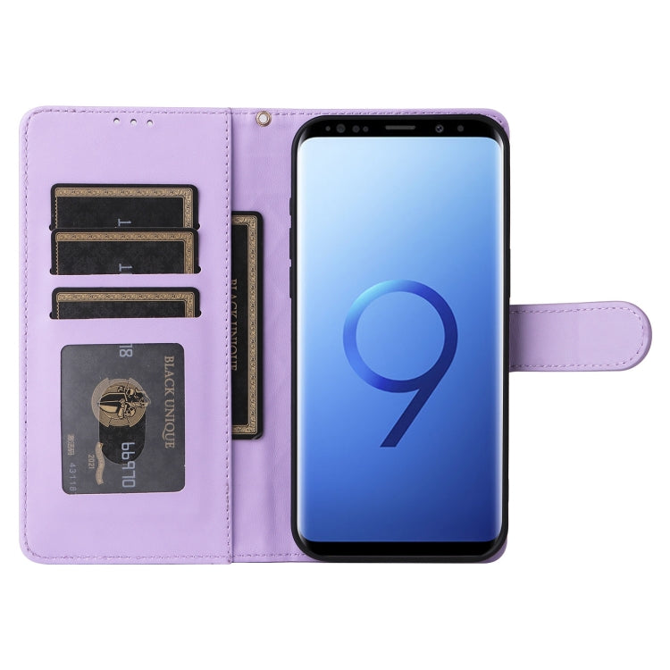 For Samsung Galaxy S9 Diamond Lattice Leather Flip Phone Case