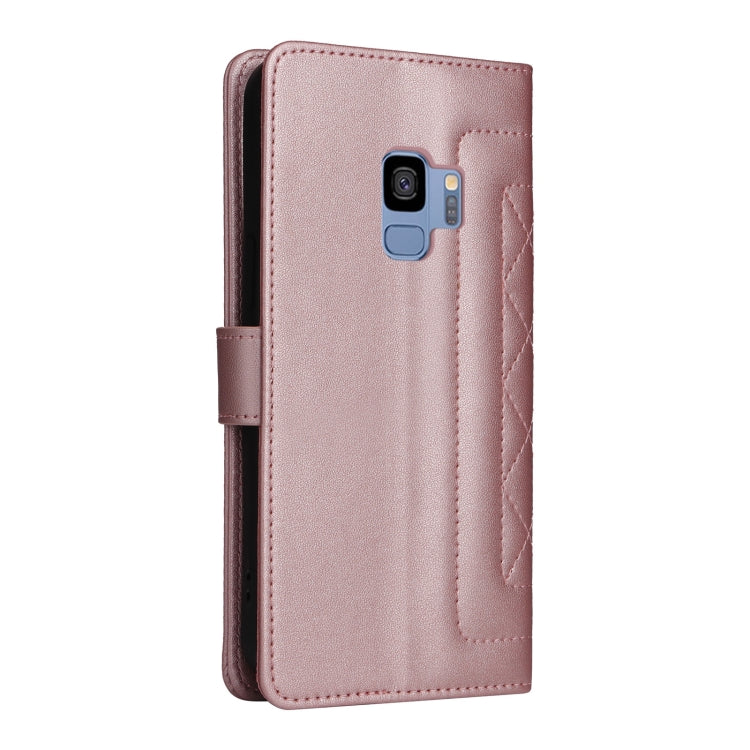 For Samsung Galaxy S9 Diamond Lattice Leather Flip Phone Case