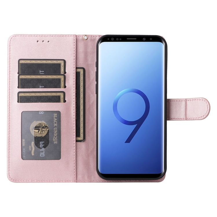For Samsung Galaxy S9 Diamond Lattice Leather Flip Phone Case