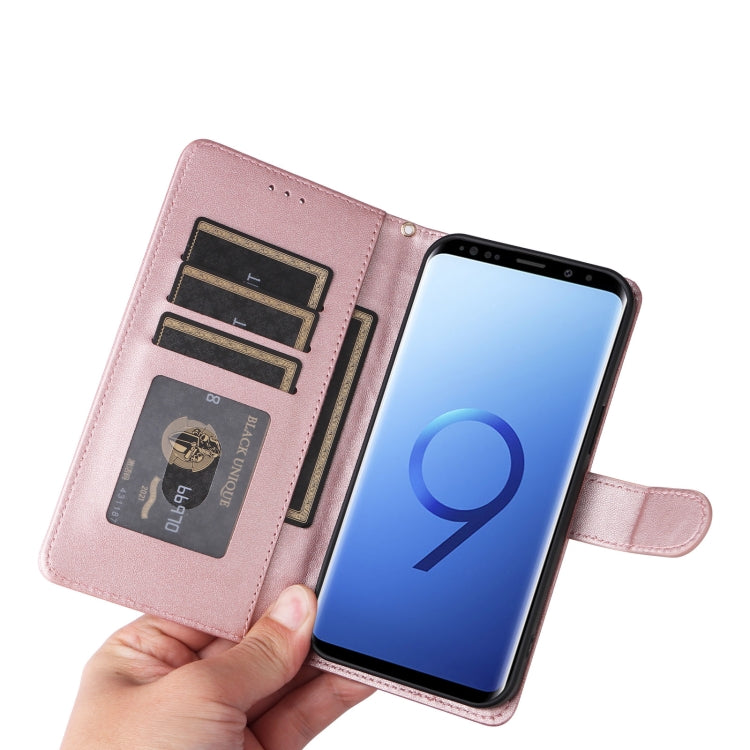 For Samsung Galaxy S9 Diamond Lattice Leather Flip Phone Case