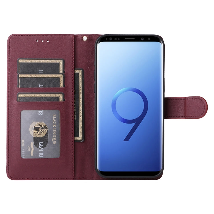 For Samsung Galaxy S9 Diamond Lattice Leather Flip Phone Case