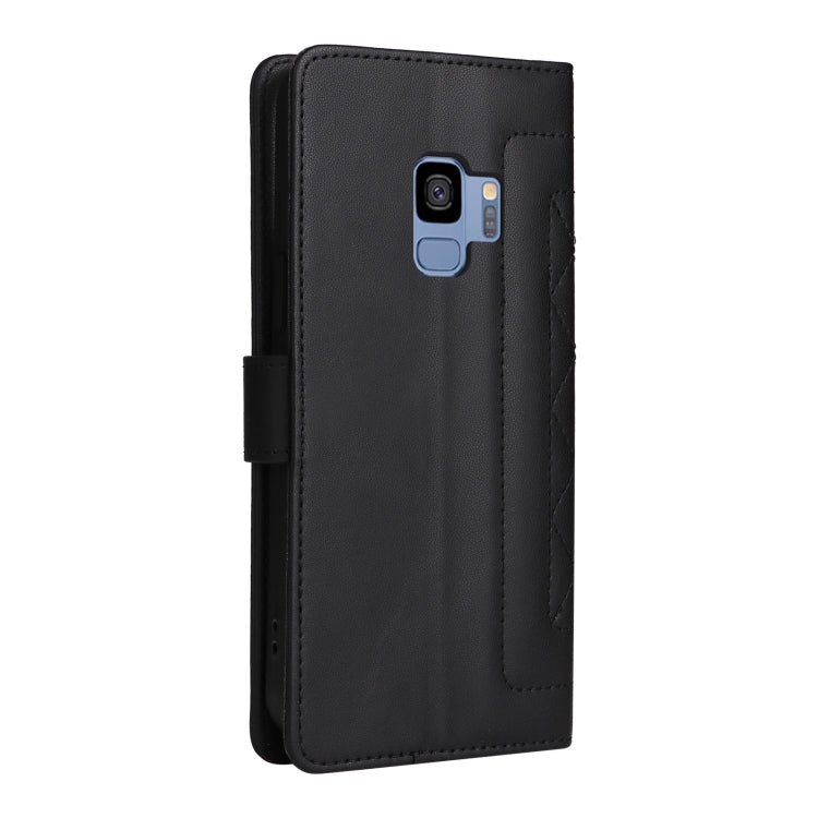 For Samsung Galaxy S9 Diamond Lattice Leather Flip Phone Case