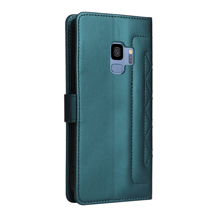 For Samsung Galaxy S9 Diamond Lattice Leather Flip Phone Case