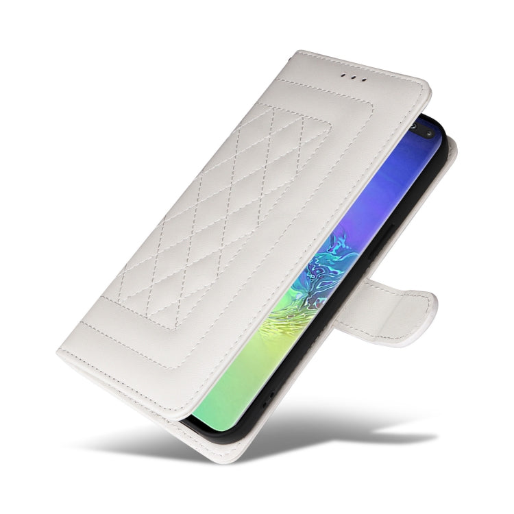 For Samsung Galaxy S10+ Diamond Lattice Leather Flip Phone Case