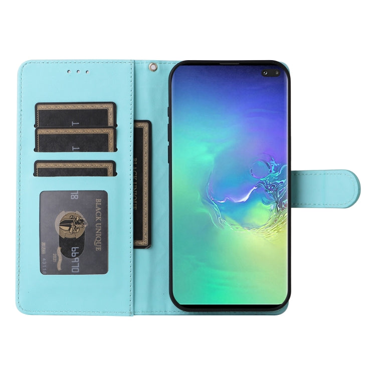 For Samsung Galaxy S10+ Diamond Lattice Leather Flip Phone Case