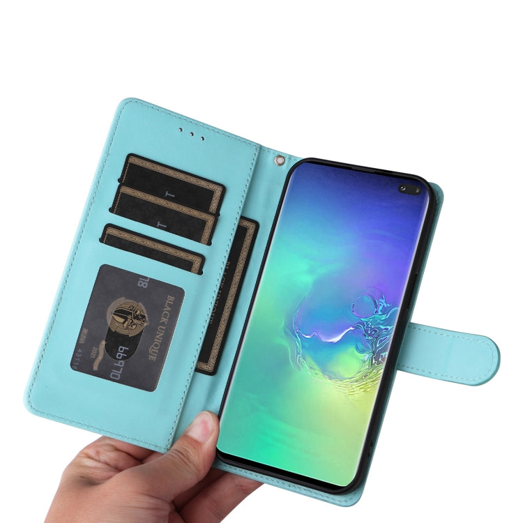 For Samsung Galaxy S10+ Diamond Lattice Leather Flip Phone Case