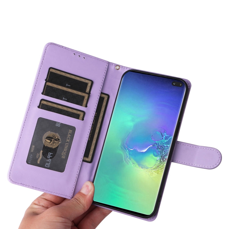 For Samsung Galaxy S10+ Diamond Lattice Leather Flip Phone Case