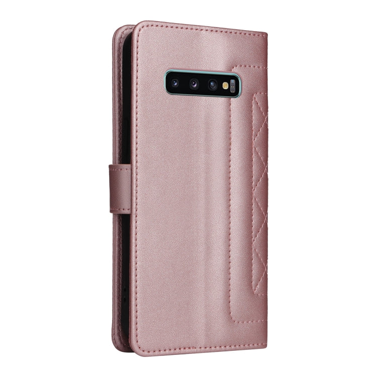 For Samsung Galaxy S10+ Diamond Lattice Leather Flip Phone Case