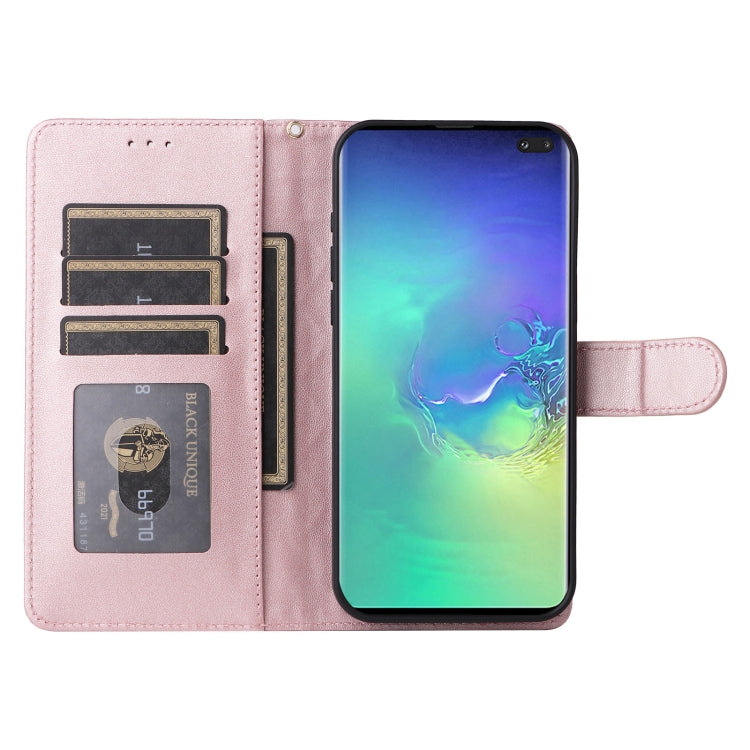 For Samsung Galaxy S10+ Diamond Lattice Leather Flip Phone Case