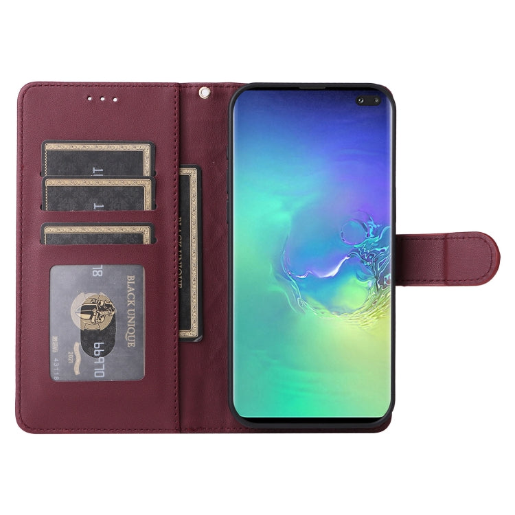 For Samsung Galaxy S10+ Diamond Lattice Leather Flip Phone Case
