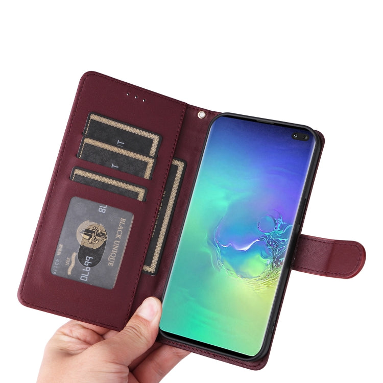 For Samsung Galaxy S10+ Diamond Lattice Leather Flip Phone Case