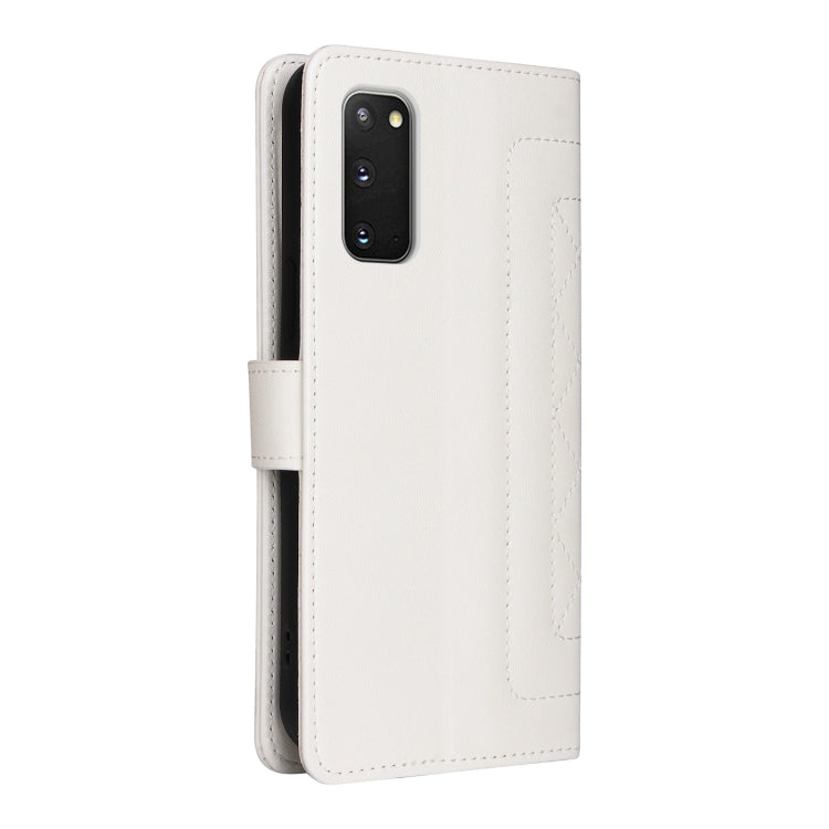 For Samsung Galaxy S20 Diamond Lattice Leather Flip Phone Case