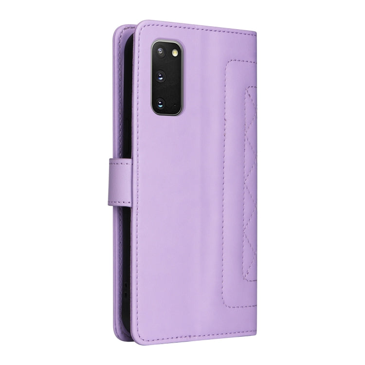 For Samsung Galaxy S20 Diamond Lattice Leather Flip Phone Case