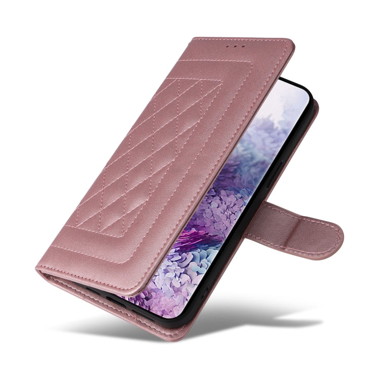 For Samsung Galaxy S20 Diamond Lattice Leather Flip Phone Case