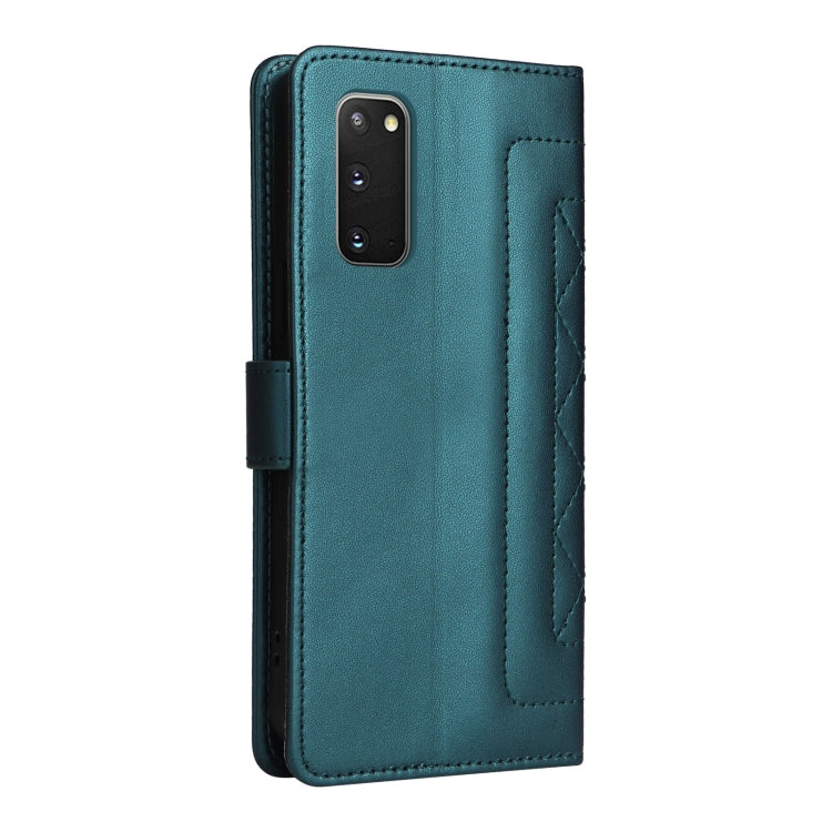 For Samsung Galaxy S20 Diamond Lattice Leather Flip Phone Case