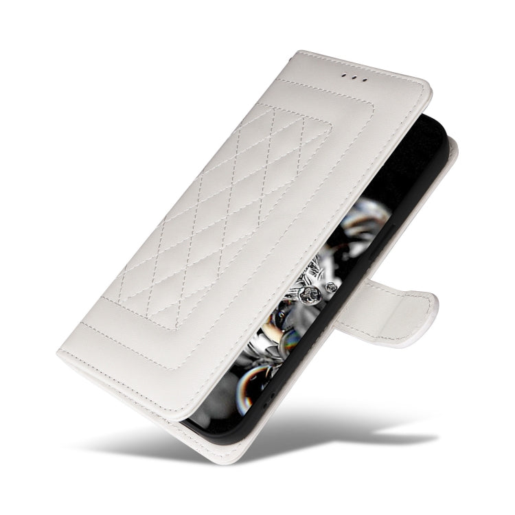 For Samsung Galaxy S20 Ultra Diamond Lattice Leather Flip Phone Case