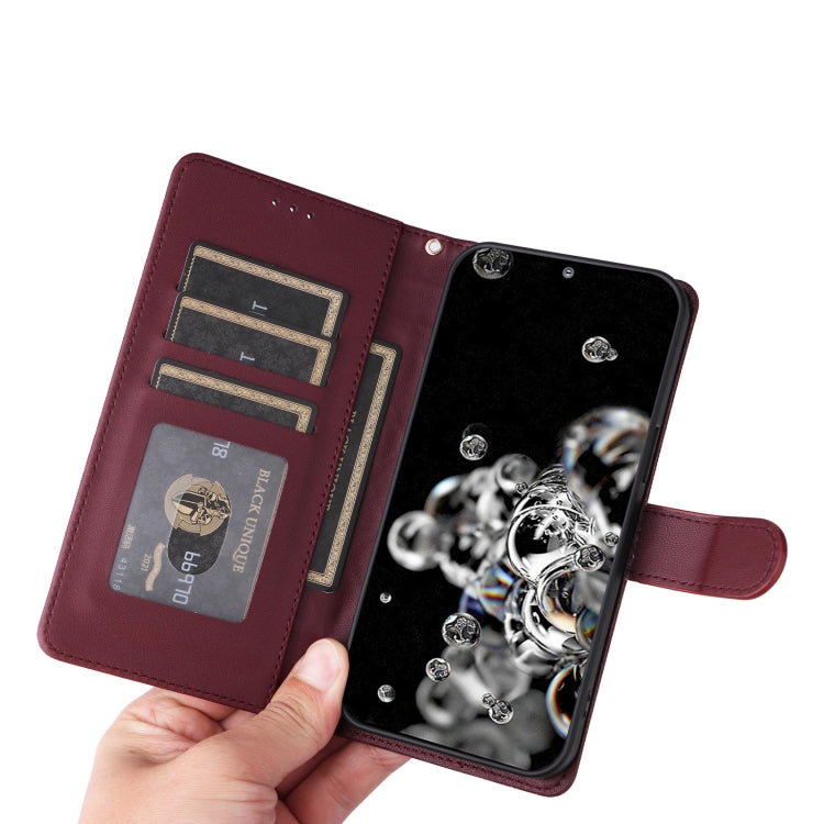 For Samsung Galaxy S20 Ultra Diamond Lattice Leather Flip Phone Case