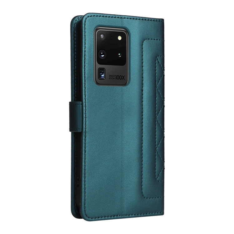 For Samsung Galaxy S20 Ultra Diamond Lattice Leather Flip Phone Case
