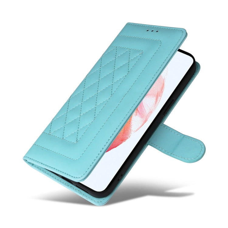 For Samsung Galaxy S21 5G Diamond Lattice Leather Flip Phone Case