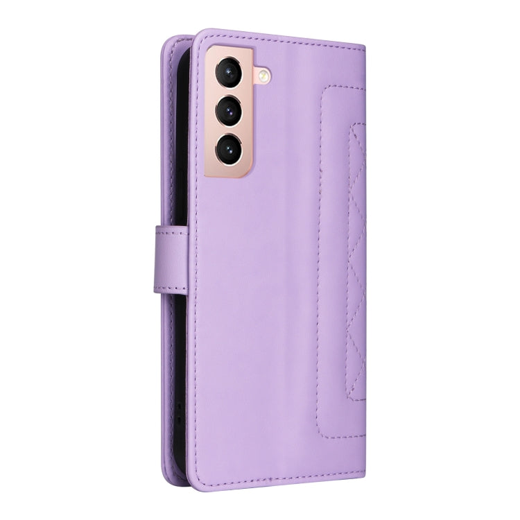 For Samsung Galaxy S21 5G Diamond Lattice Leather Flip Phone Case