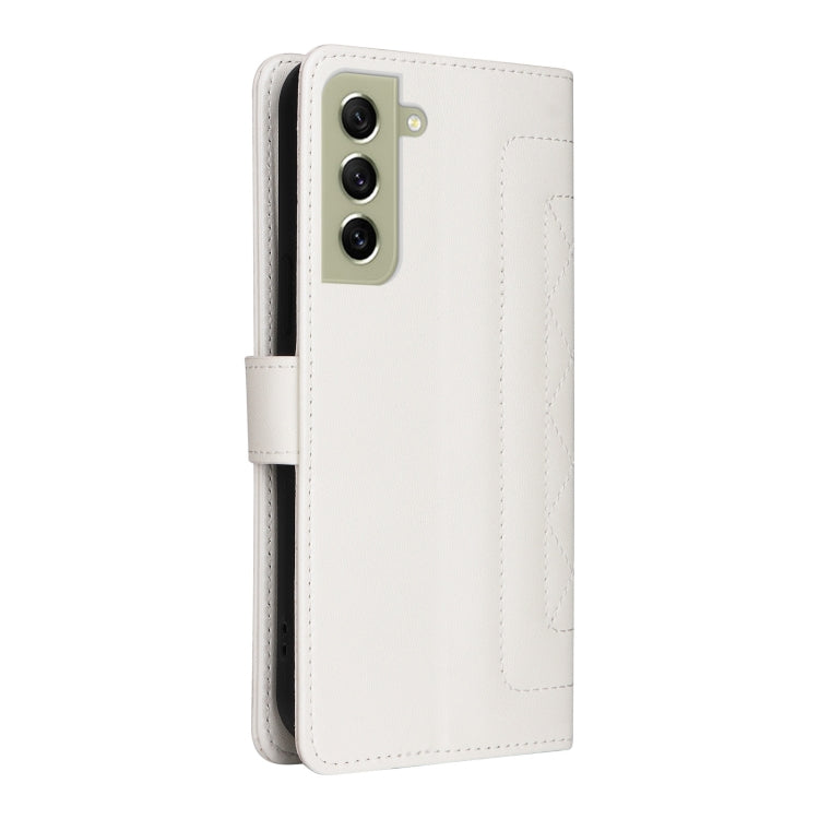For Samsung Galaxy S21 FE 5G Diamond Lattice Leather Flip Phone Case