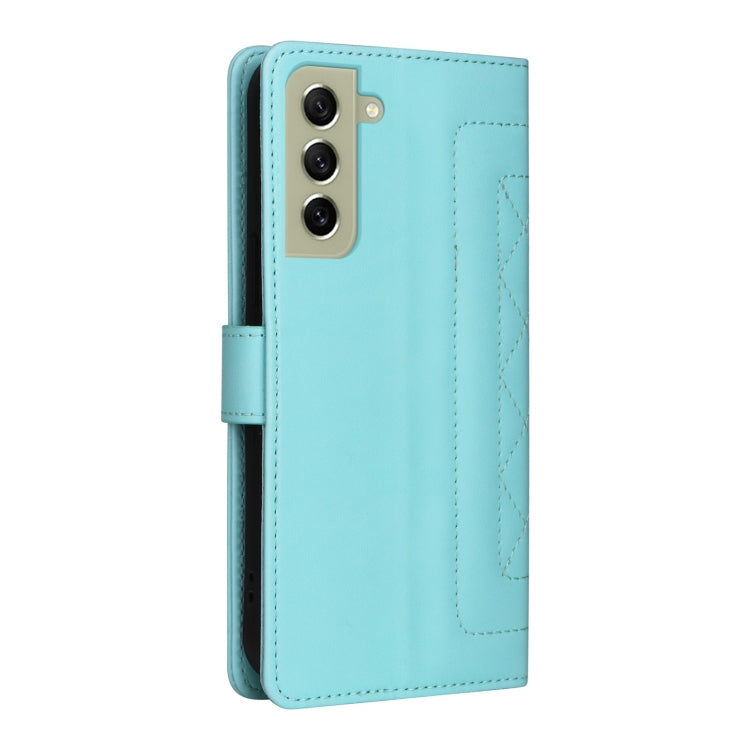 For Samsung Galaxy S21 FE 5G Diamond Lattice Leather Flip Phone Case