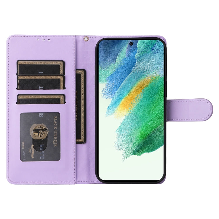 For Samsung Galaxy S21 FE 5G Diamond Lattice Leather Flip Phone Case