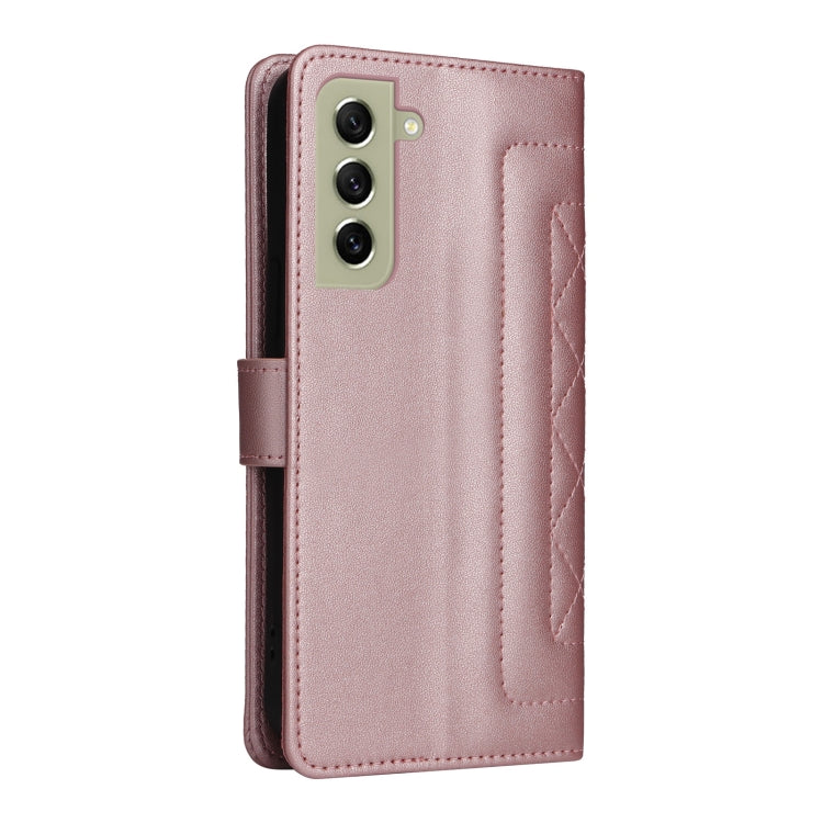 For Samsung Galaxy S21 FE 5G Diamond Lattice Leather Flip Phone Case