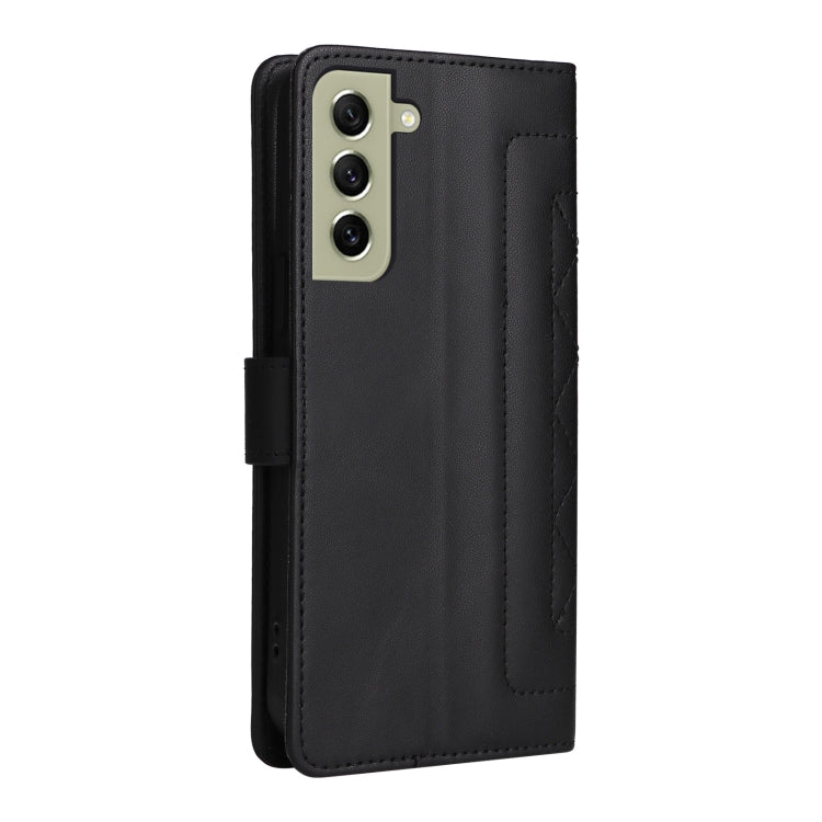 For Samsung Galaxy S21 FE 5G Diamond Lattice Leather Flip Phone Case