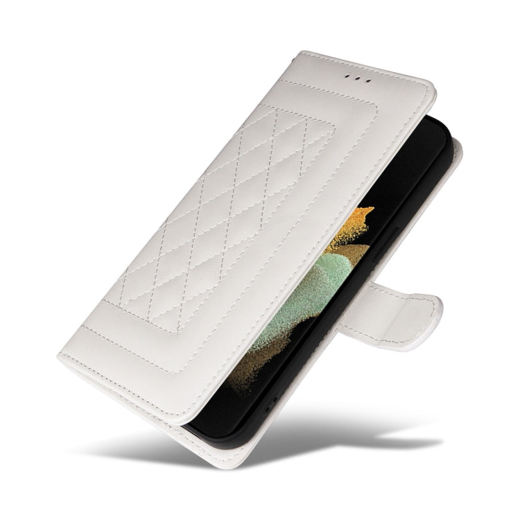 For Samsung Galaxy S21 Ultra 5G Diamond Lattice Leather Flip Phone Case