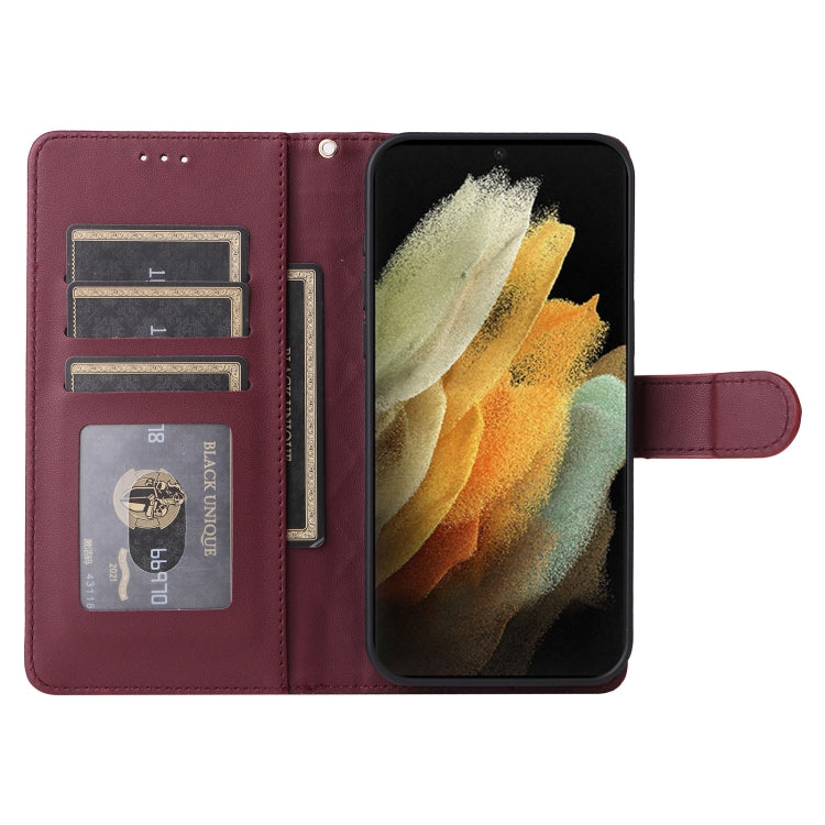 For Samsung Galaxy S21 Ultra 5G Diamond Lattice Leather Flip Phone Case