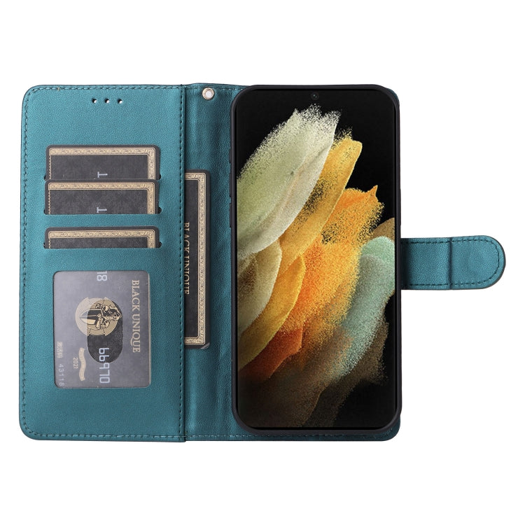For Samsung Galaxy S21 Ultra 5G Diamond Lattice Leather Flip Phone Case