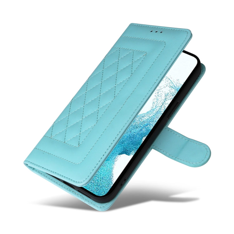 For Samsung Galaxy S22 5G Diamond Lattice Leather Flip Phone Case