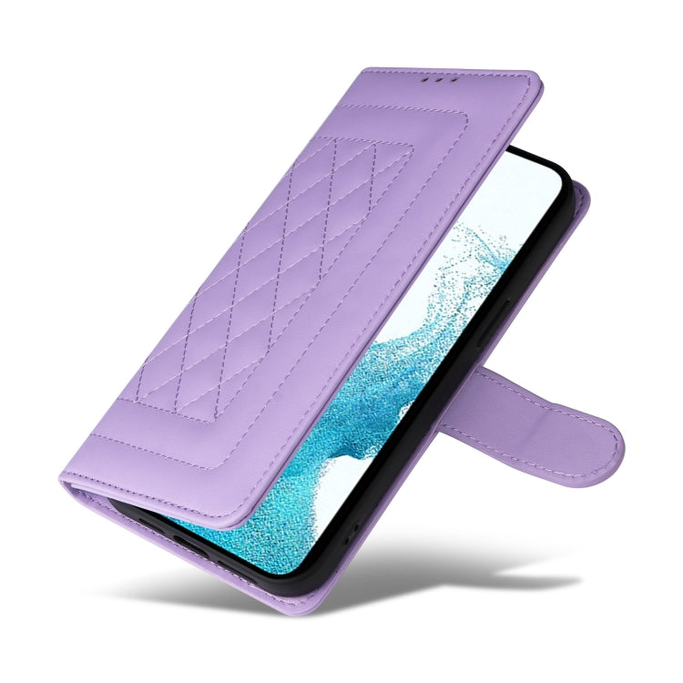 For Samsung Galaxy S22 5G Diamond Lattice Leather Flip Phone Case