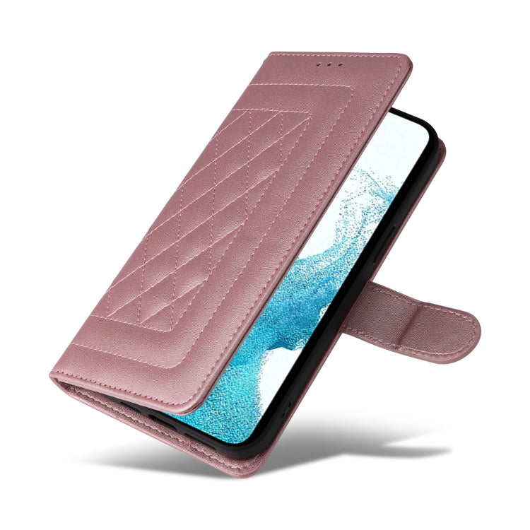 For Samsung Galaxy S22 5G Diamond Lattice Leather Flip Phone Case