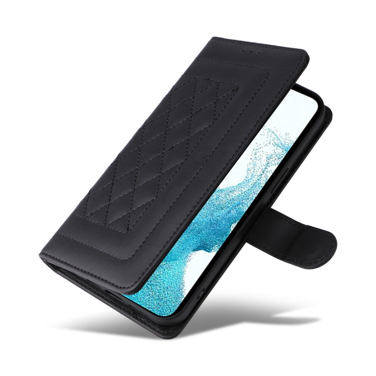 For Samsung Galaxy S22 5G Diamond Lattice Leather Flip Phone Case
