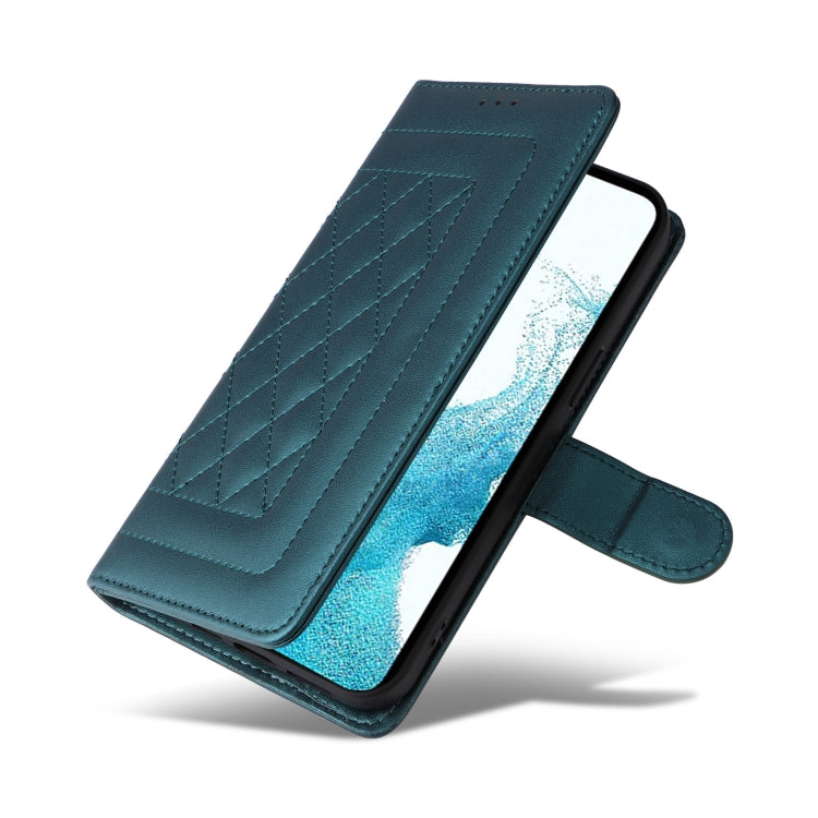 For Samsung Galaxy S22 5G Diamond Lattice Leather Flip Phone Case