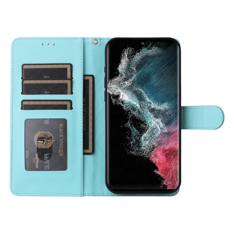 For Samsung Galaxy S22 Ultra 5G Diamond Lattice Leather Flip Phone Case